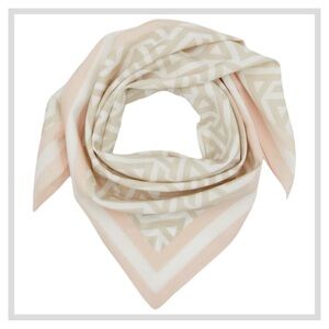 Aldo Scarf NWT Aztec Geometric Print Cream Beige Light Pink line